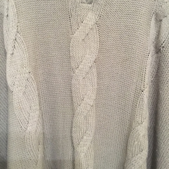 Liz Claiborne Women’s Light Brown Wool Blend Poncho Sweater With Buckle Size 2X - Picture 5 of 7